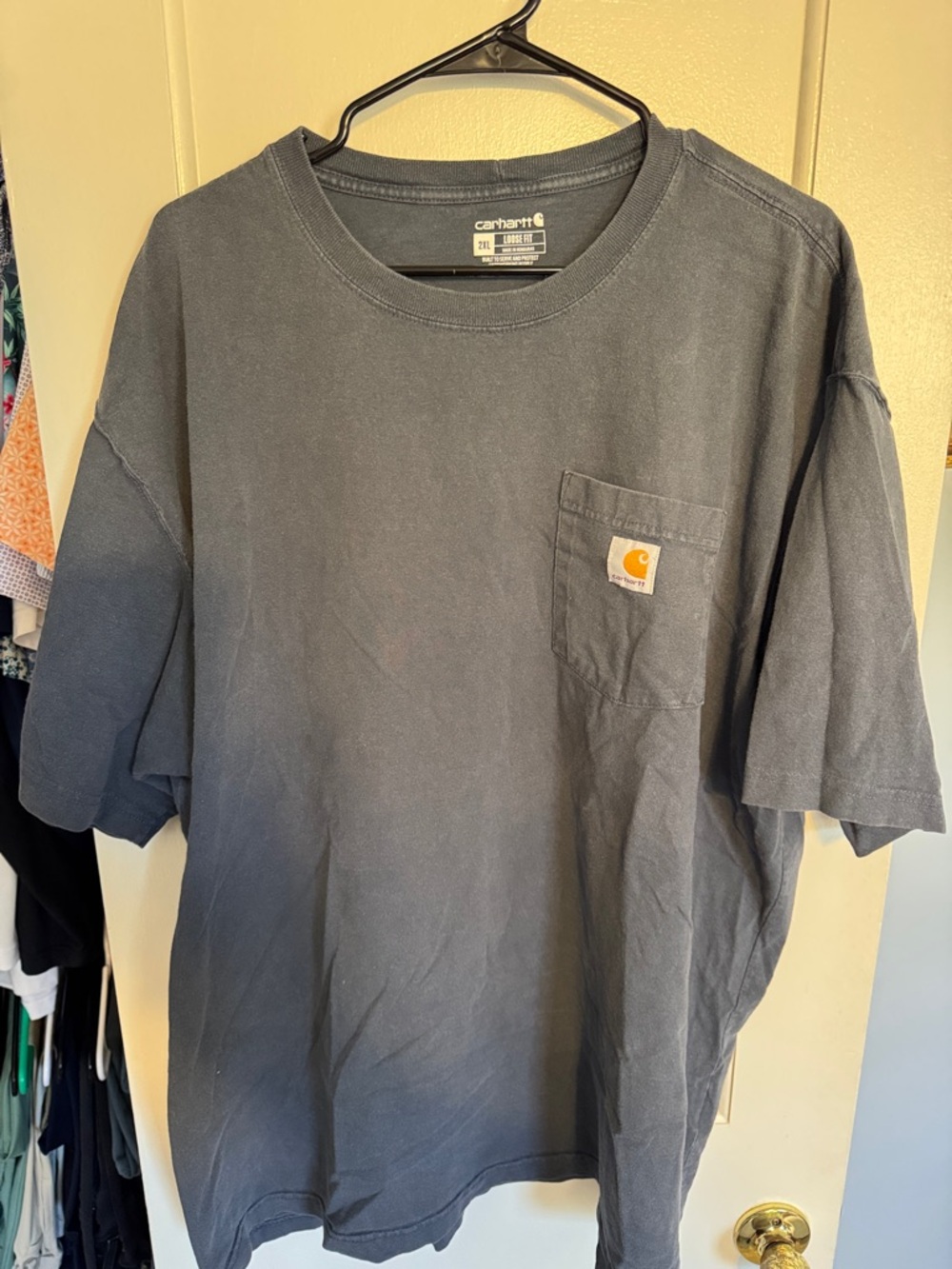 Carhartt Men’s Short-Sleeve Pocket Tee - Dark Gray